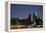 West-side Skyline at Night NYC-null-Framed Stretched Canvas