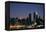 West-side Skyline at Night NYC-null-Framed Stretched Canvas