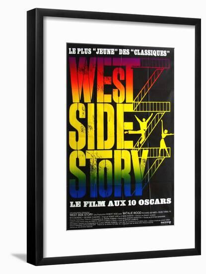 West Side Story, French Movie Poster, 1961-null-Framed Art Print