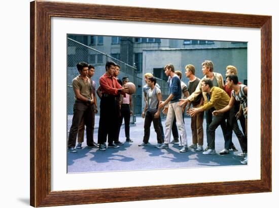 West Side Story, George Chakiris, Russ Tamblyn, David Winters, 1961-null-Framed Photo