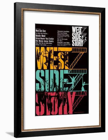 West Side Story, German Movie Poster, 1961-null-Framed Art Print