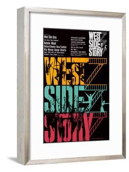 West Side Story, German Movie Poster, 1961-null-Framed Art Print