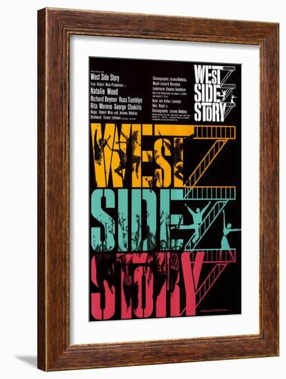 West Side Story, German Movie Poster, 1961-null-Framed Art Print