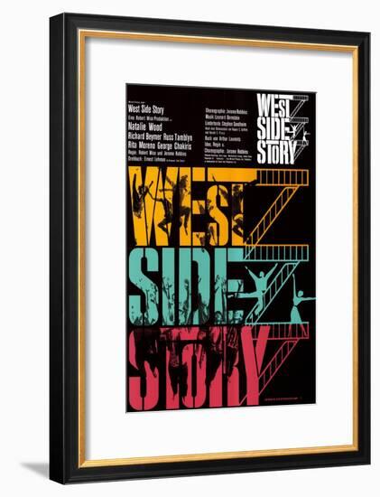 West Side Story, German Movie Poster, 1961-null-Framed Art Print