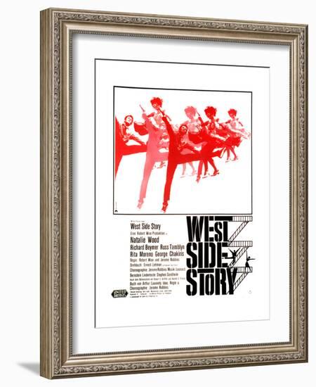 West Side Story, German Poster Art, 1961-null-Framed Giclee Print