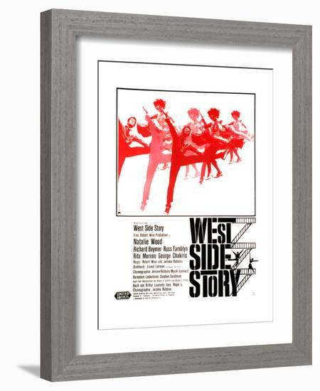 West Side Story, German Poster Art, 1961-null-Framed Giclee Print