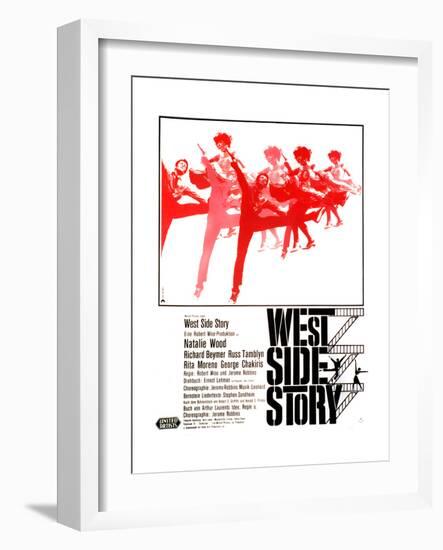 West Side Story, German Poster Art, 1961-null-Framed Giclee Print