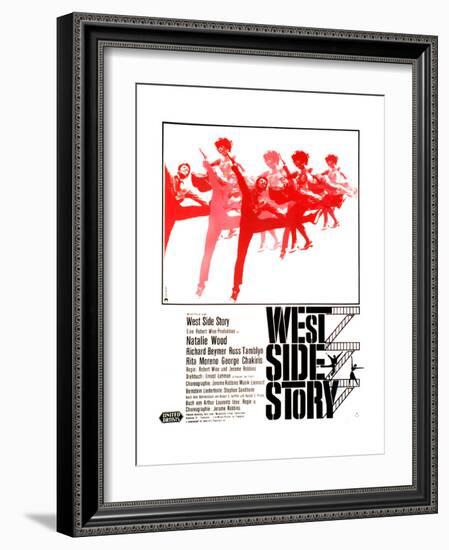 West Side Story, German Poster Art, 1961-null-Framed Giclee Print