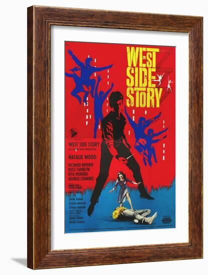 West Side Story, Italian Movie Poster, 1961-null-Framed Art Print