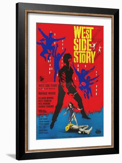 West Side Story, Italian Movie Poster, 1961-null-Framed Art Print