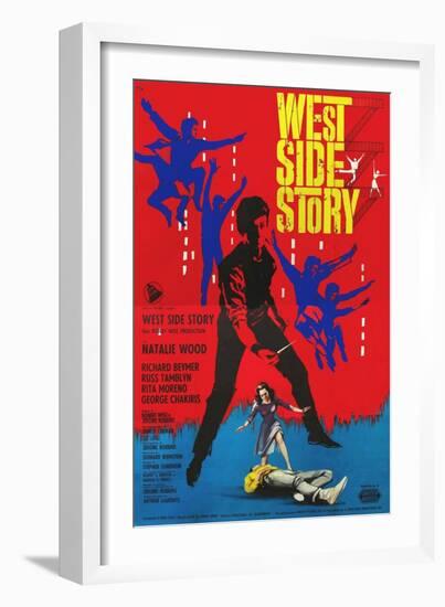 West Side Story, Italian Movie Poster, 1961-null-Framed Art Print