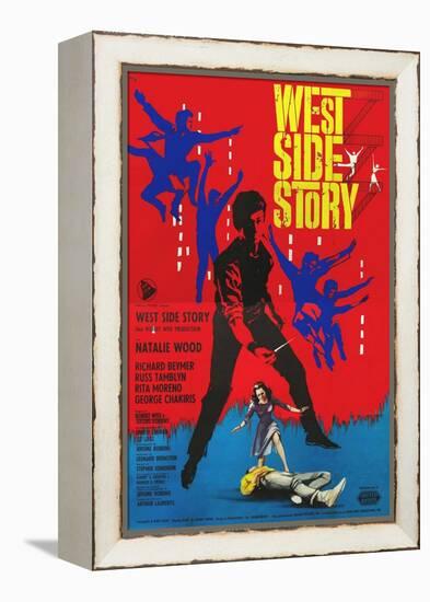 West Side Story, Italian Movie Poster, 1961-null-Framed Stretched Canvas