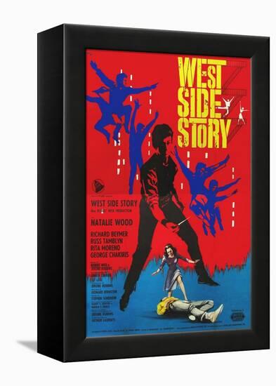 West Side Story, Italian Movie Poster, 1961-null-Framed Stretched Canvas