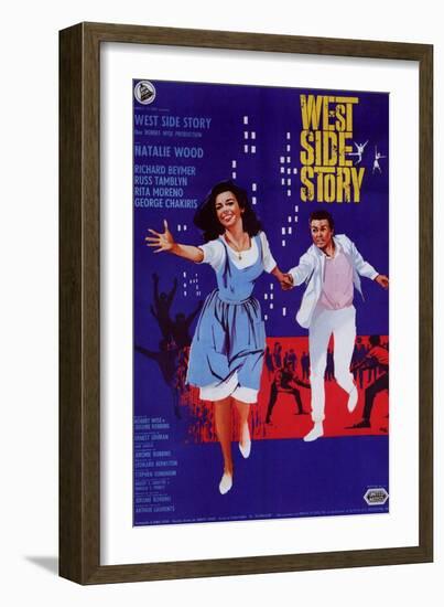 West Side Story, Italian Movie Poster, 1961-null-Framed Premium Giclee Print