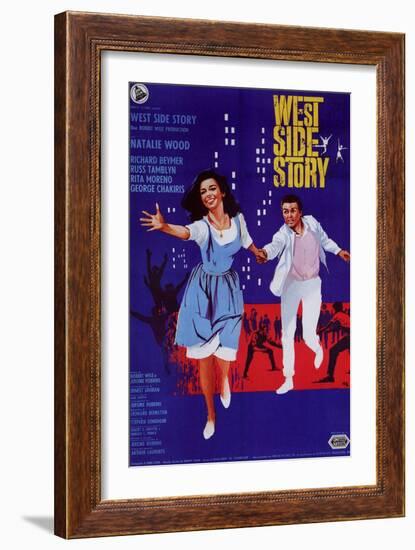 West Side Story, Italian Movie Poster, 1961-null-Framed Art Print