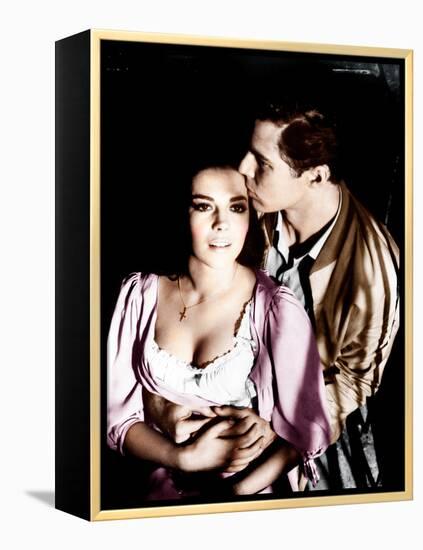 West Side Story, L-R: Natalie Wood, Richard Beymer, 1961-null-Framed Stretched Canvas