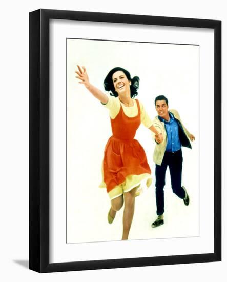 West Side Story Natalie Wood and Richard Beymer, 1961-null-Framed Photo