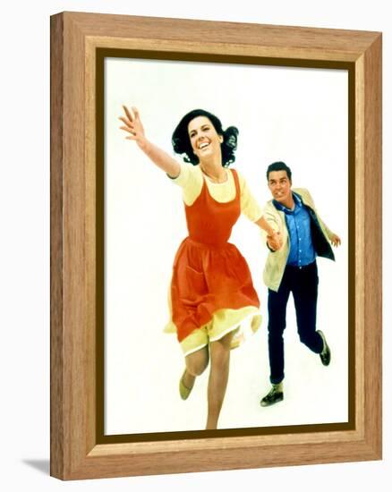 West Side Story Natalie Wood and Richard Beymer, 1961-null-Framed Stretched Canvas