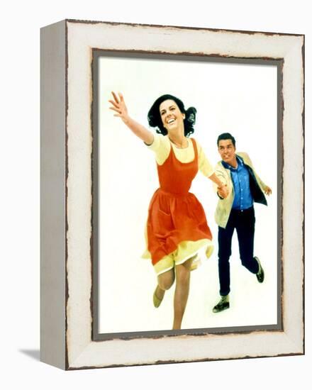 West Side Story Natalie Wood and Richard Beymer, 1961-null-Framed Stretched Canvas