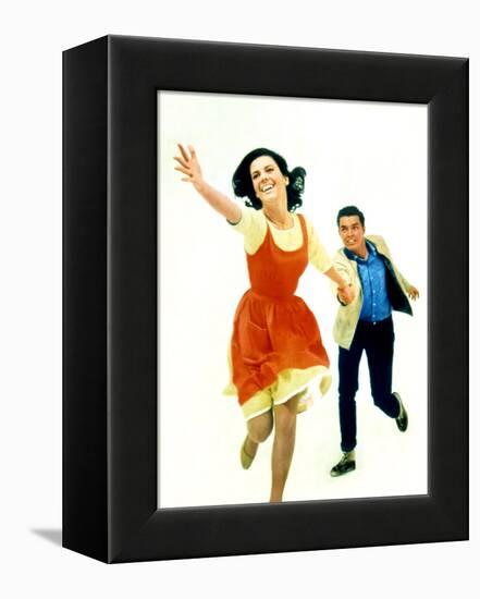 West Side Story Natalie Wood and Richard Beymer, 1961-null-Framed Stretched Canvas