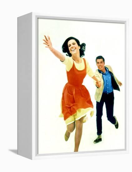 West Side Story Natalie Wood and Richard Beymer, 1961-null-Framed Stretched Canvas