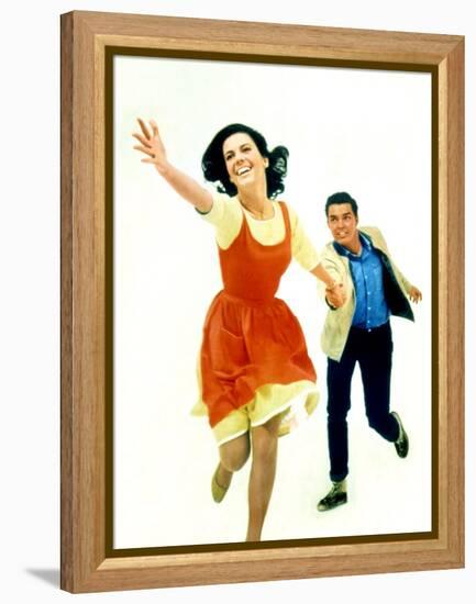 West Side Story. Natalie Wood and Richard Beymer, 1961-null-Framed Stretched Canvas