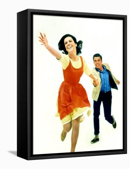 West Side Story. Natalie Wood and Richard Beymer, 1961-null-Framed Stretched Canvas