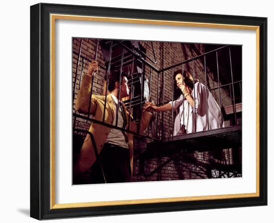 West Side Story, Natalie Wood, Richard Beymer, 1961-null-Framed Photo