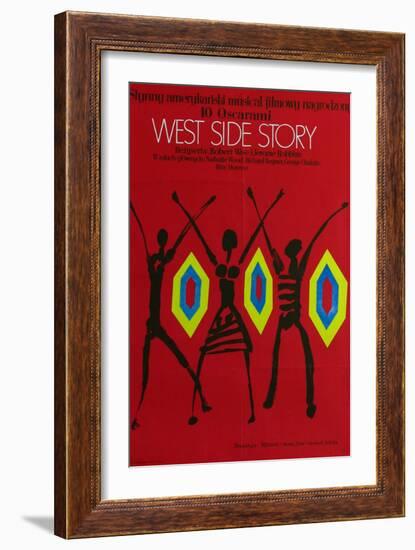 West Side Story, Polish Movie Poster, 1961-null-Framed Premium Giclee Print