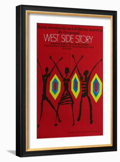 West Side Story, Polish Movie Poster, 1961-null-Framed Premium Giclee Print