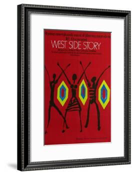 West Side Story, Polish Movie Poster, 1961-null-Framed Art Print