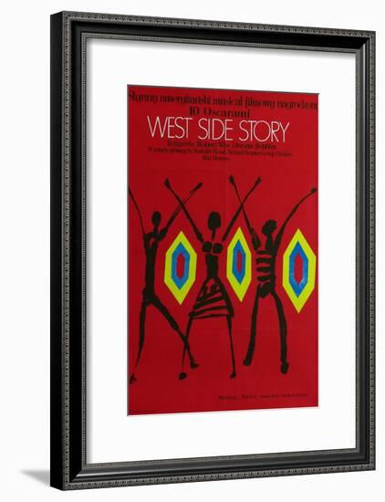 West Side Story, Polish Movie Poster, 1961-null-Framed Art Print