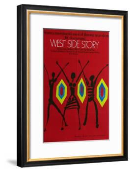 West Side Story, Polish Movie Poster, 1961-null-Framed Art Print