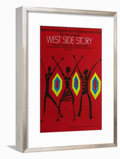 West Side Story, Polish Movie Poster, 1961-null-Framed Art Print