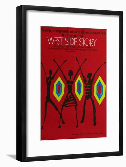 West Side Story, Polish Movie Poster, 1961-null-Framed Art Print