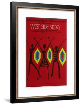 West Side Story, Polish Movie Poster, 1961-null-Framed Art Print