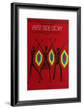 West Side Story, Polish Movie Poster, 1961-null-Framed Art Print
