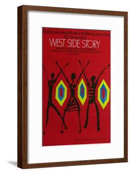West Side Story, Polish Movie Poster, 1961-null-Framed Art Print