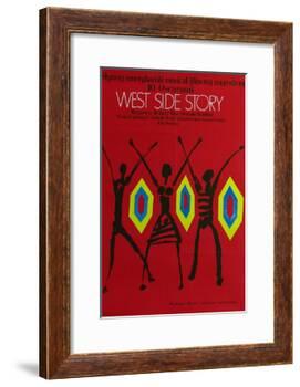 West Side Story, Polish Movie Poster, 1961-null-Framed Art Print
