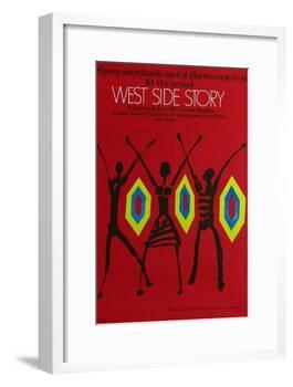 West Side Story, Polish Movie Poster, 1961-null-Framed Art Print