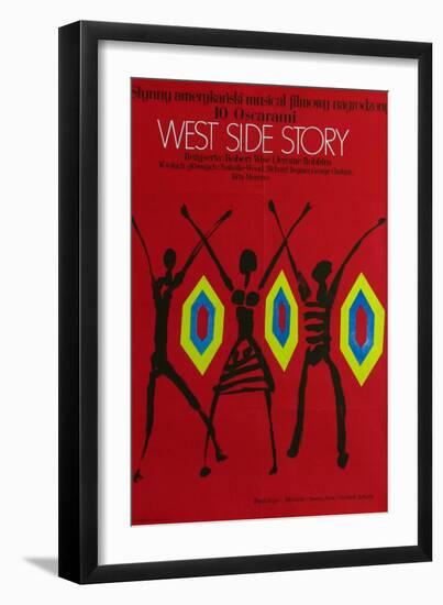 West Side Story, Polish Movie Poster, 1961-null-Framed Art Print