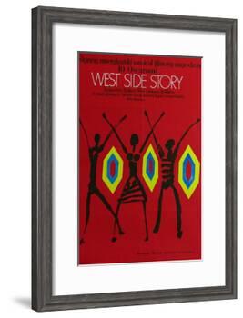 West Side Story, Polish Movie Poster, 1961-null-Framed Art Print