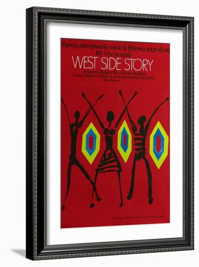 West Side Story, Polish Movie Poster, 1961-null-Framed Art Print