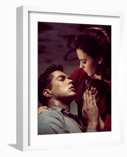 West Side Story, Richard Beymer, Natalie Wood, 1961-null-Framed Premium Photographic Print