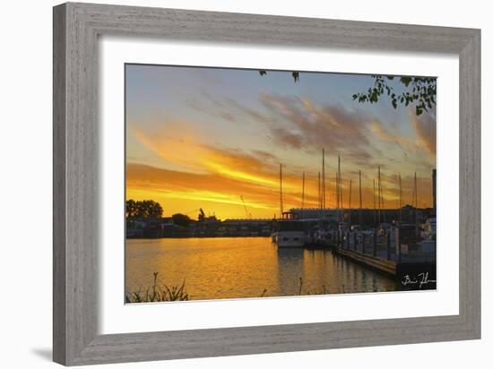 West Slip Sunrise-5fishcreative-Framed Giclee Print