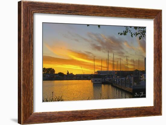 West Slip Sunrise-5fishcreative-Framed Giclee Print