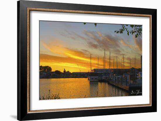 West Slip Sunrise-5fishcreative-Framed Giclee Print