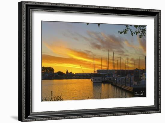 West Slip Sunrise-5fishcreative-Framed Giclee Print