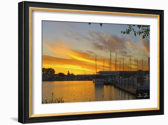 West Slip Sunrise-5fishcreative-Framed Giclee Print