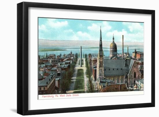 West State Street, Harrisburg-null-Framed Art Print